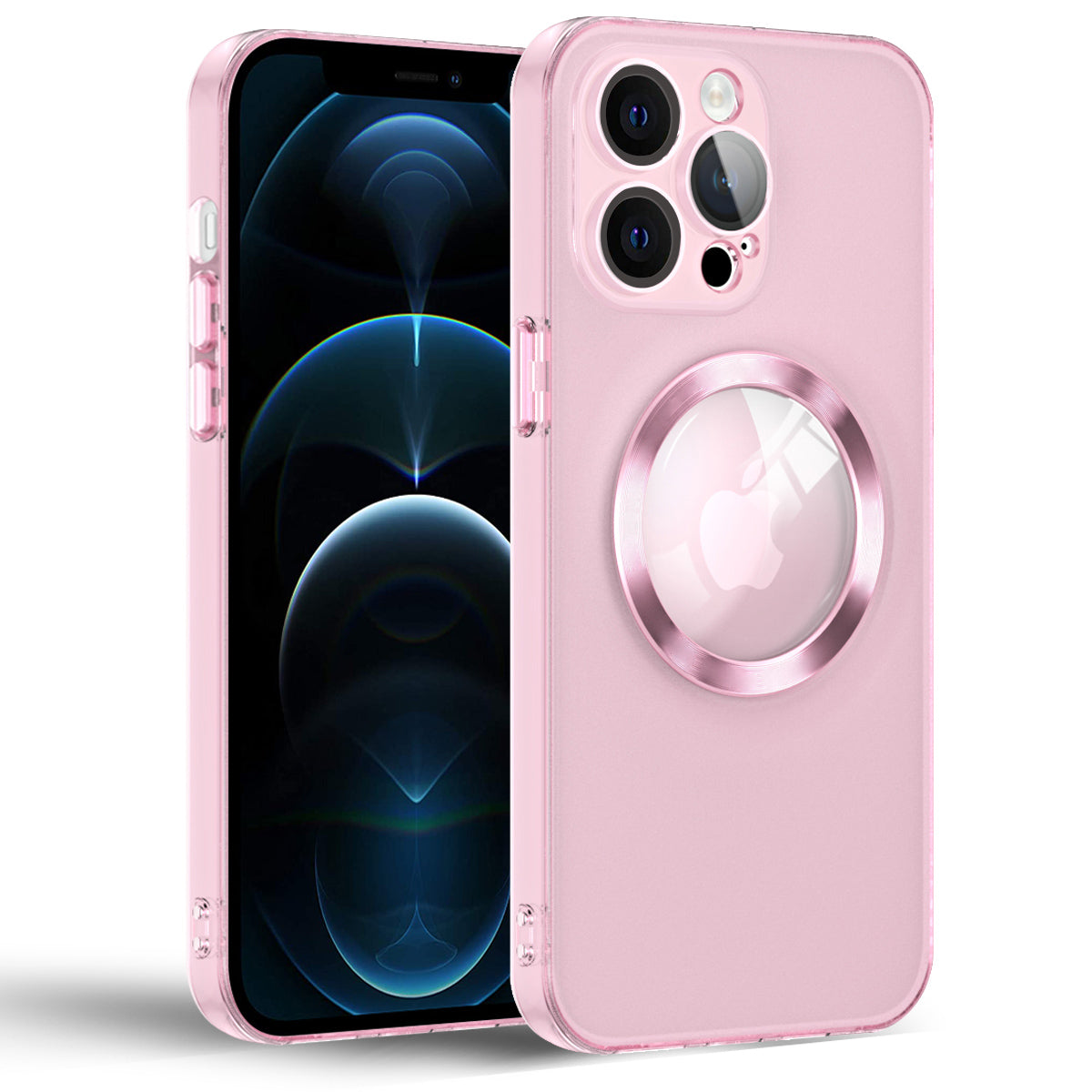 For iPhone 12 Pro 6.1 inch PU Leather Coated TPU Phone Case CD Veins Magnetic Cover with Glass Lens Film For iPhone 12 Pro 6.1 inch PU Leather Coated TPU Phone Case CD Veins Magnetic Cover with Glass Lens Film